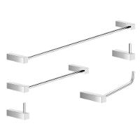 Kit Acessórios Para Banheiro Escovado 5 Peças Grego Metal 2070tr - 1