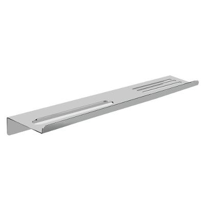 Prateleira Suporte Para Banheiro Escovado Grega Aço Inox 70cm