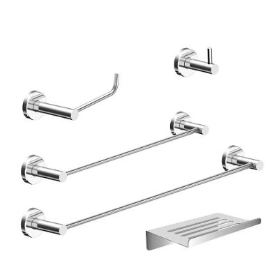 Kit De Acessórios Para Banheiro Alto Brilho 5 Peças Grego Metal 2180at