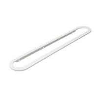 Porta Toalha Toalheiro Para Banheiro Branco Agata 65cm - 1