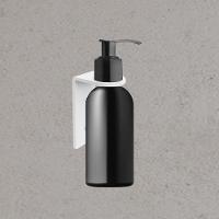 Suporte Frasco Shampoo Para Banheiro Branco Agata Grego Metal - 2