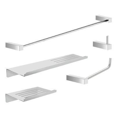 Kit Acessórios Para Banheiro Alto Brilho 5 Peças Grego Metal 2101tr