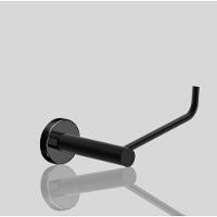 Porta Papel Higiênico Para Banheiro Preto Fosco Atenas Grego Metal