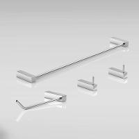 Kit De Acessórios Para Banheiro Alto Brilho 4 Peças Grego Metal 2050tr - 3