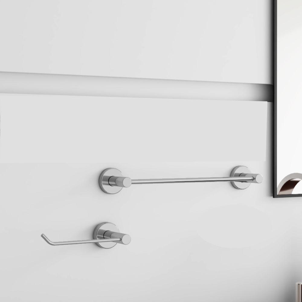 Kit De Acessórios Para Banheiro Escovado 2 Peças Grego Metal 2010at - 4