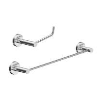 Kit De Acessórios Para Banheiro Escovado 2 Peças Grego Metal 2010at - 1