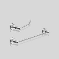 Kit De Acessórios Para Banheiro Escovado 2 Peças Grego Metal 2010at - 3