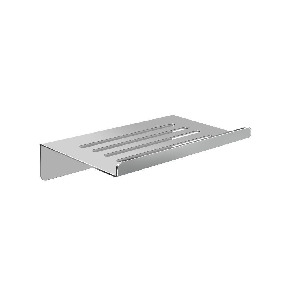 Saboneteira Para Banheiro Escovado Grega Aço Inox 14cm - 1