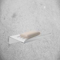 Saboneteira Para Banheiro Escovado Grega Aço Inox 14cm - 3