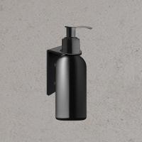 Suporte Frasco Shampoo Para Banheiro Preto Fosco Agata Grego Metal - 2
