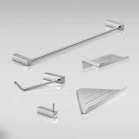 Kit Acessórios Para Banheiro Escovado 5 Peças Grego Metal 2102tr - 3