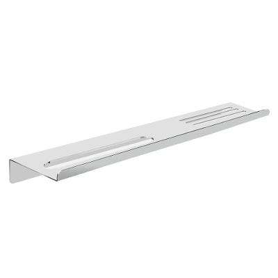 Prateleira Suporte Para Banheiro Alto Brilho Grega Aço Inox 70cm