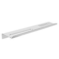 Prateleira Suporte Para Banheiro Alto Brilho Grega Aço Inox 70cm - 1