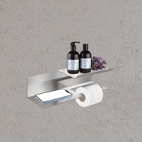 Porta Papel Higiênico Triplo Para Banheiro Alto Brilho Grega - 2