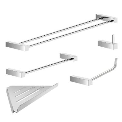 Kit Acessórios Para Banheiro Alto Brilho 5 Peças Grego Metal 2160tr