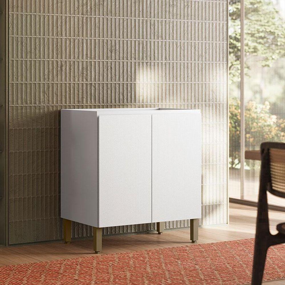 Balcão 2 Portas 80 Cm Art 6005 Branco ártico - Kits Paraná - 4