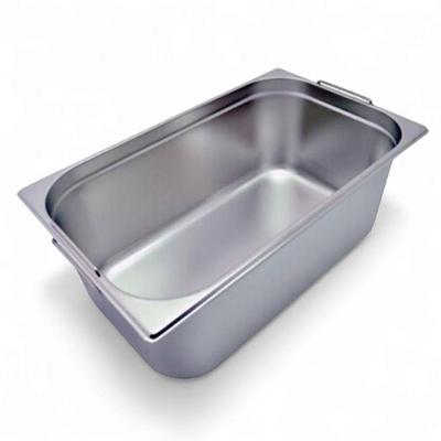 Cuba Gastronômica Inox Gn 1-1 150mm Com Alça Prateada