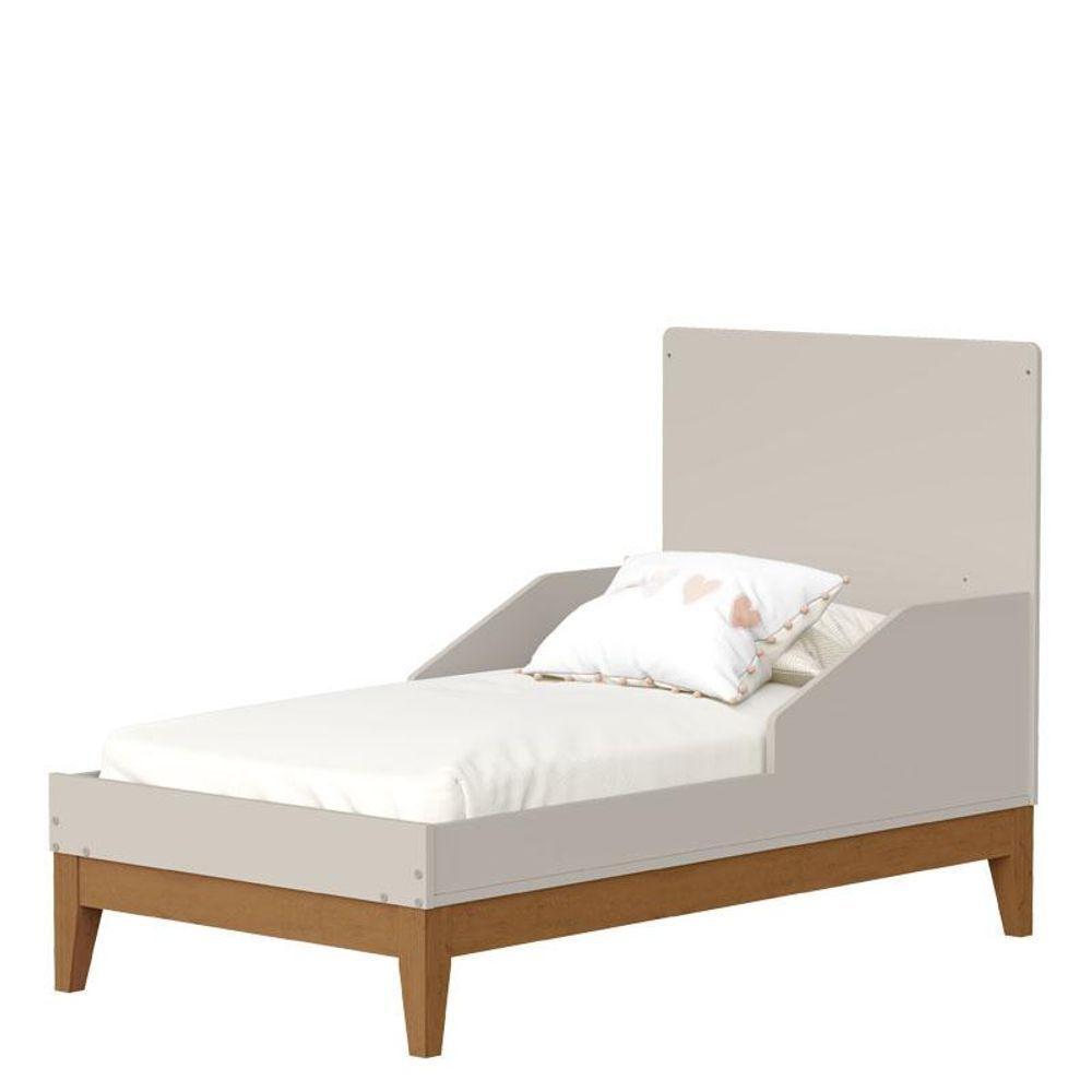 Quarto De Bebê Flip Areia Acetinado Com Colchão - Reller - 9