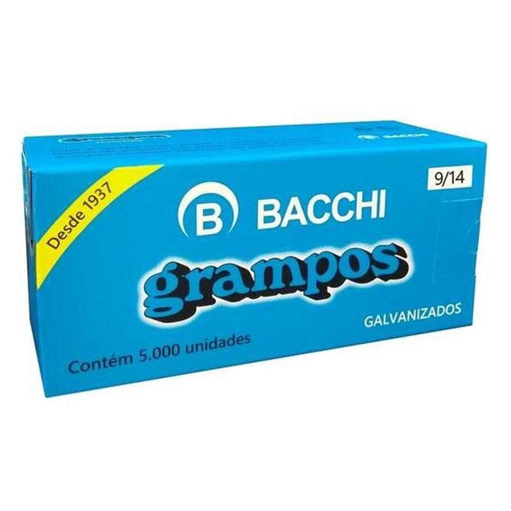 Grampo Para Grampeador 9-14 Galvanizados 5000 Unidades - Bacchi - 1