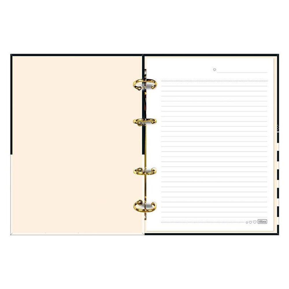 Fichário Caderno Argolado West Village 80 Folhas Branco E Preto - Tilibra - 3