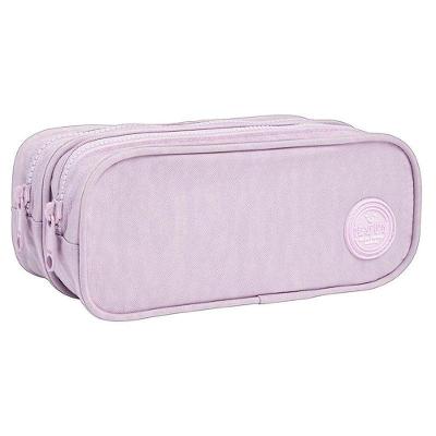 Estojo Escolar Infantil Duplo Happy Lilás - Tilibra