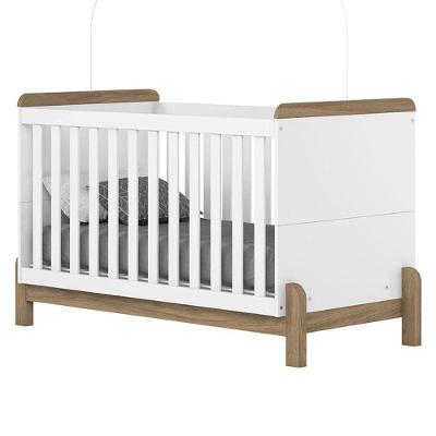Berço Multifuncional Mini Cama Ternura Branco Jequitibá HP em MDF para Bebê