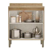 Balcão 80 Cm 2 Portas Finesse Capuccino Off White - Thb - 2