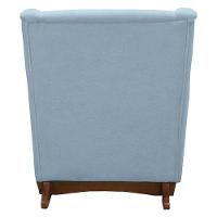 Poltrona Amamentação Aquila Plus Com Puff Boucle Azul Claro - Fratello