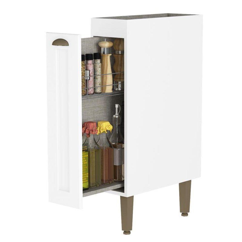 Balcão De Cozinha 20 Cm Sem Tampo Classy Branco - Thb - 2