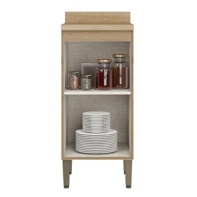 Balcão 40 Cm Com Tampo Sem Portas Finesse Capuccino - Thb