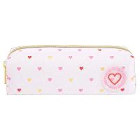 Estojo Escolar Infantil Académie Coração Metalizado Rosa - Tilibra - 2