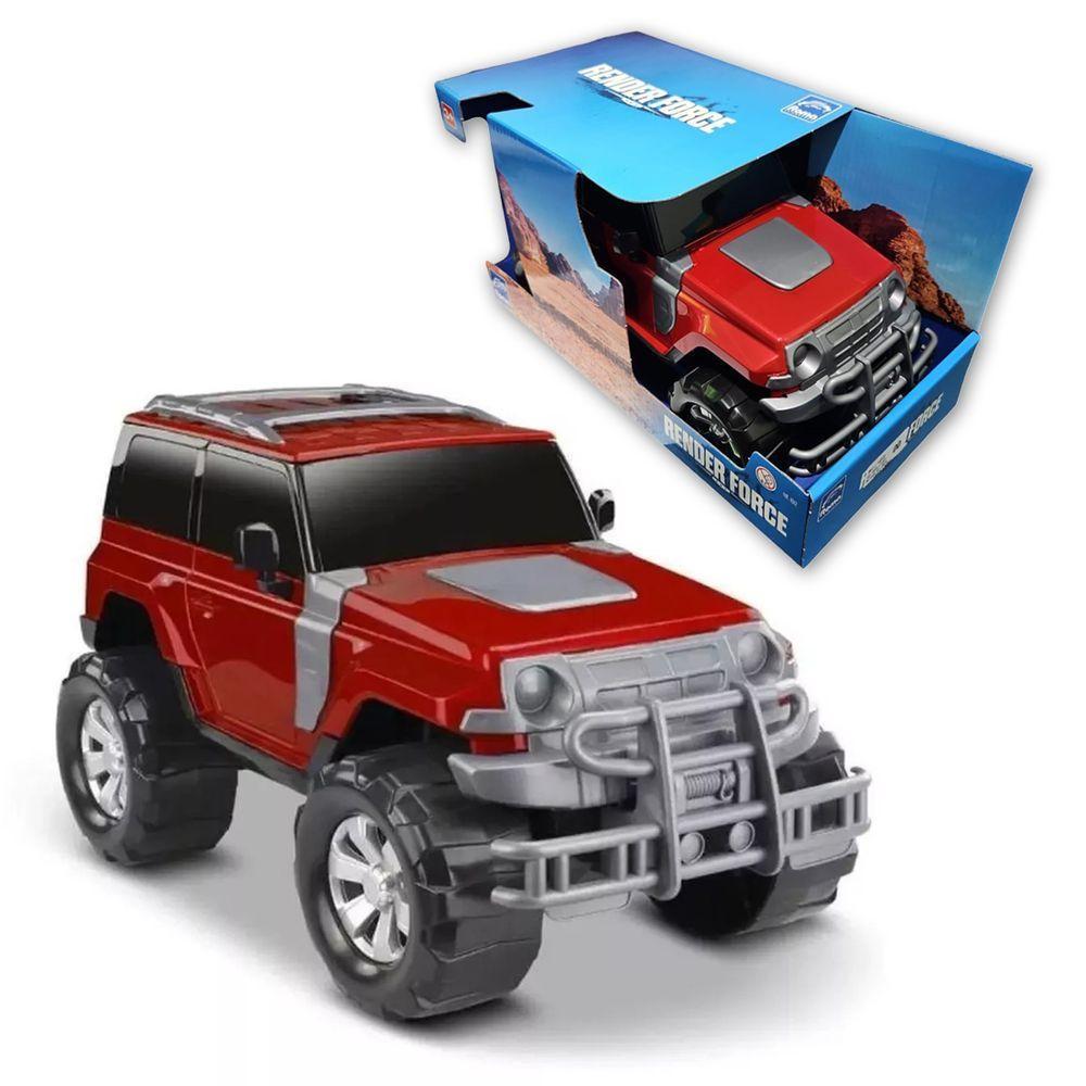 Carrinho Jeep 4x4 Caminhonete Render Force Jipe Cores Vermelho - 1