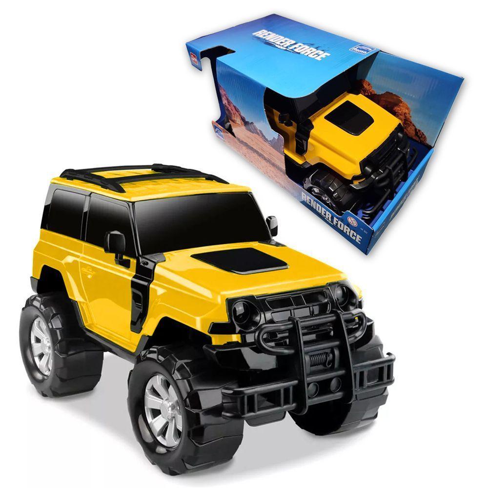 Carrinho Jeep 4x4 Caminhonete Render Force Jipe Cores Amarelo - 1