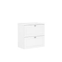 Balcão Para Banheiro Com Pia E 2 Gavetas Branco Bertolini Branco - 2