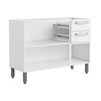 Balcão De Aço 3 Portas 2 Gavetas Branco Evidence Bertolini Branco - 2