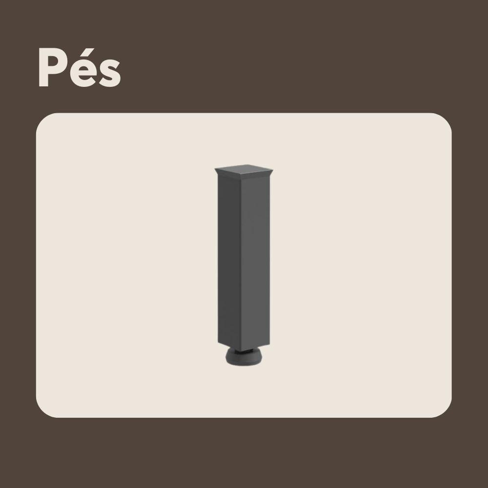 Balcão De Aço Com Tampo 3 Portas 1gav Preto Branco Bertolini Branco/preto - 7