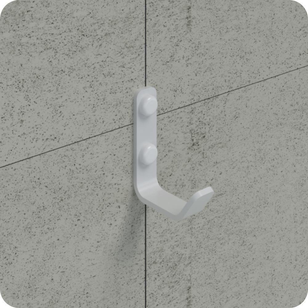 Cabide Gancho de Parede Branco para Toalha Plus - 5