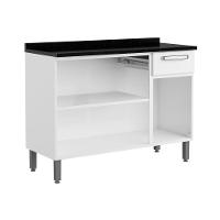 Balcão De Aço Tampo 3 Portas 1 Gav Branco Evidence Bertolini Branco - 3