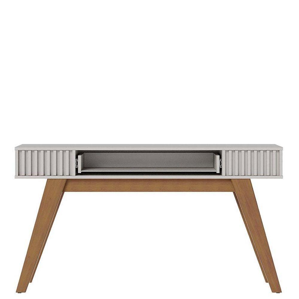 Mesa De Centro Jeri Off White Freijó Com Aparador Para Sala Riviera Off White - Colibri - 5