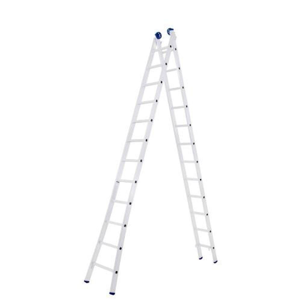 Escada Alumínio 12 Degraus Extensiva 3,6 / 6,17 Metros - Mor - 1