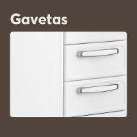 Balcão De Aço 3 Portas 4 Gavetas Branco Evidence Bertolini Branco - 6