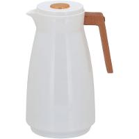 Maison Garrafa Térmica 26X13X13Cm 1L Plástico Branco Ampola Vidro - 1