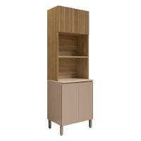 Armário Paneleiro Art 6007 Duplo Forno Freijó Vanilla Riscatto - Kits Paraná - 1