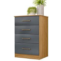 Guarda Roupa Solteiro Eldorado E Cômoda Ms913 Freijó Cinza - Moval - 5