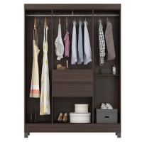 Guarda Roupa Casal Ecom 2 Com Multiuso Golden Com Cômoda London Café - Demóbile - 3