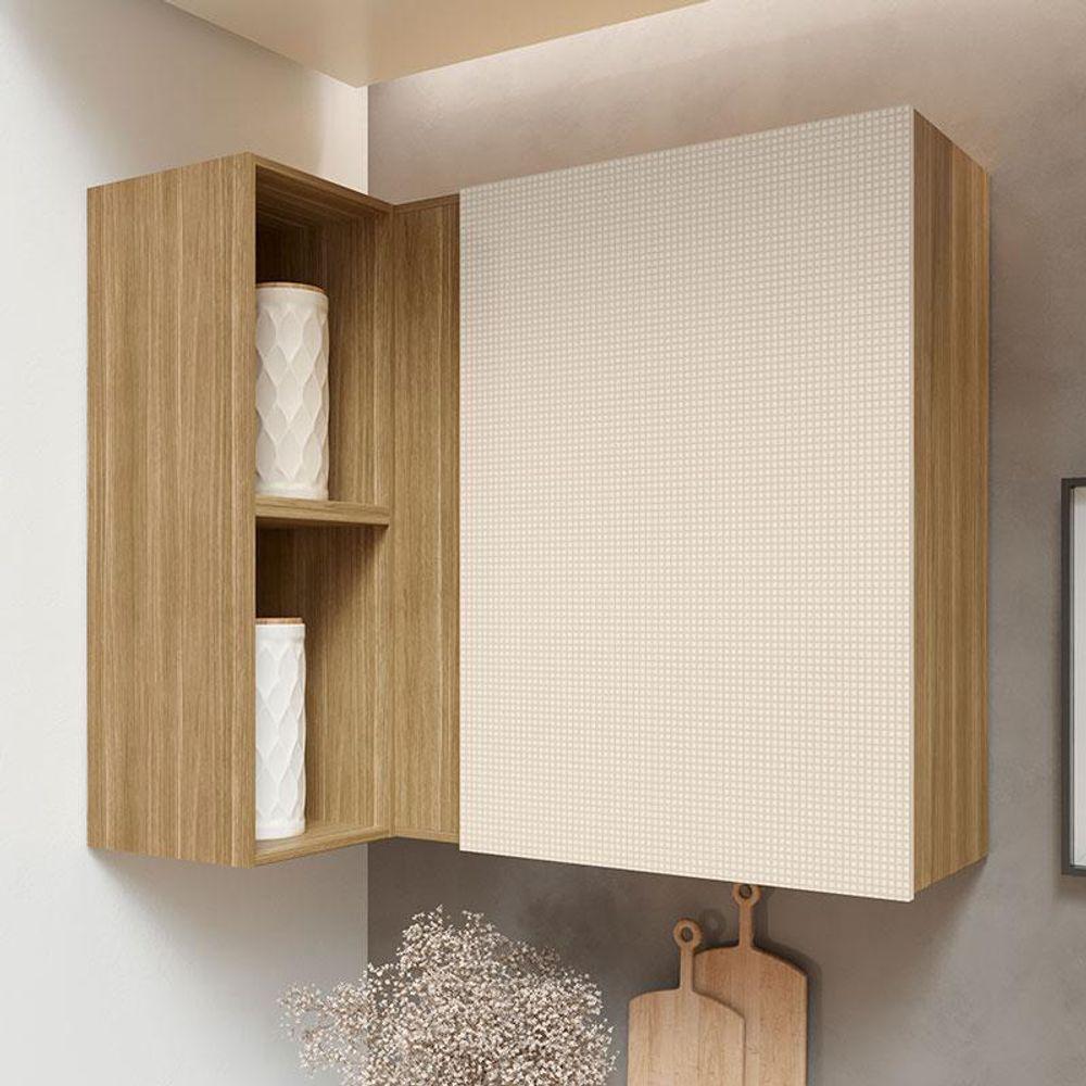 Armário Aéreo Canto Reto Art 6004 Freijó Soft - Kits Paraná - 4