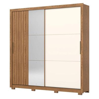 Guarda Roupa Casal Vasti 2 Portas Nature Off White - Henn