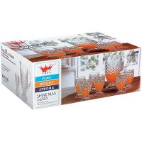 Maurícia Jg Jarra/Copos 14X33,5X25Cm 1,3L/220Ml Vidro Transp 7Pç - 7