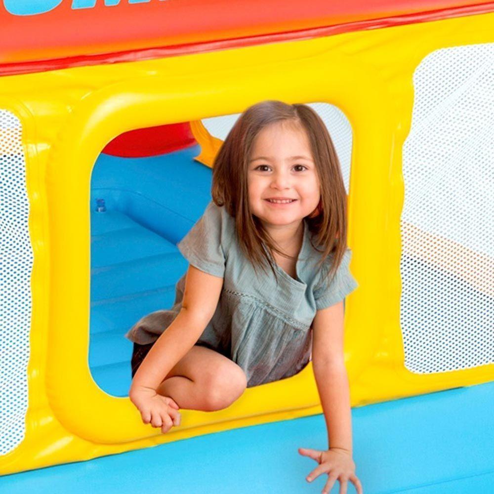 Pula Pula Playhouse Cama Elástica Inflável Luxo Bomba Intex - 3