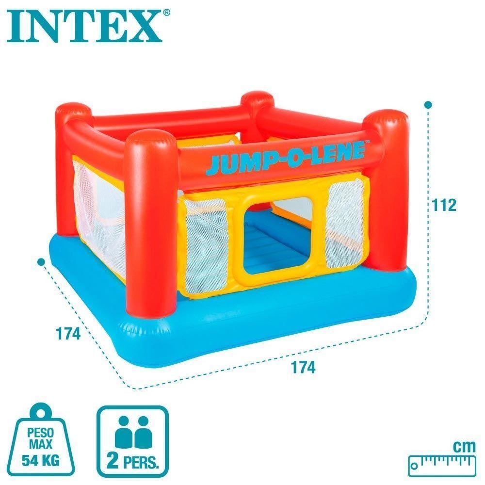 Pula Pula Playhouse Cama Elástica Inflável Luxo Bomba Intex - 5